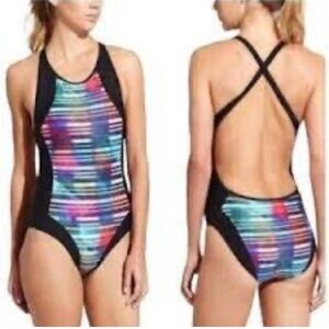 Athleta Streamline Women's Multicolor One-Piece Swimsuit XL